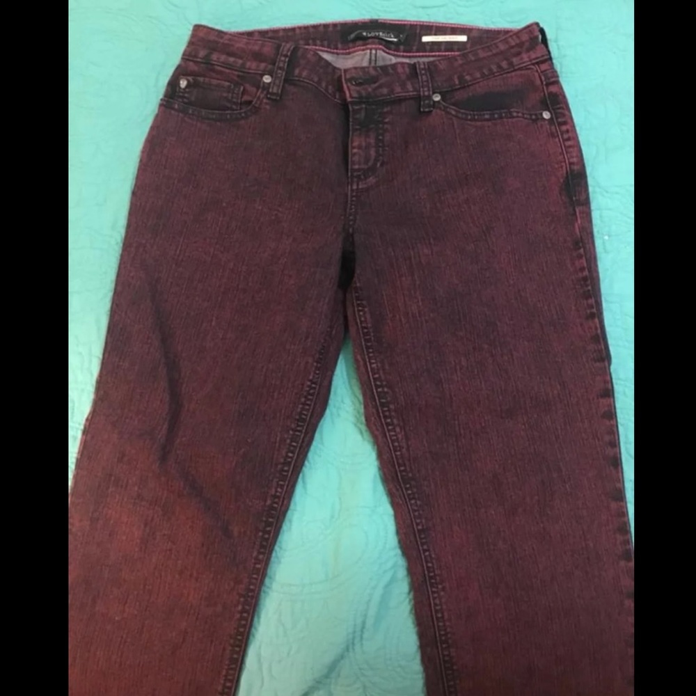 Lovesick burgundy jeans